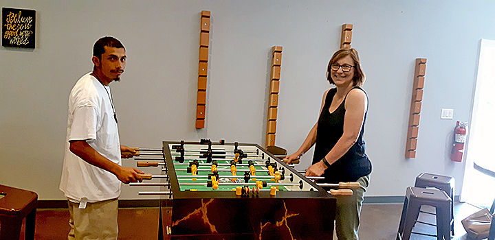 Down time at Youth Hope